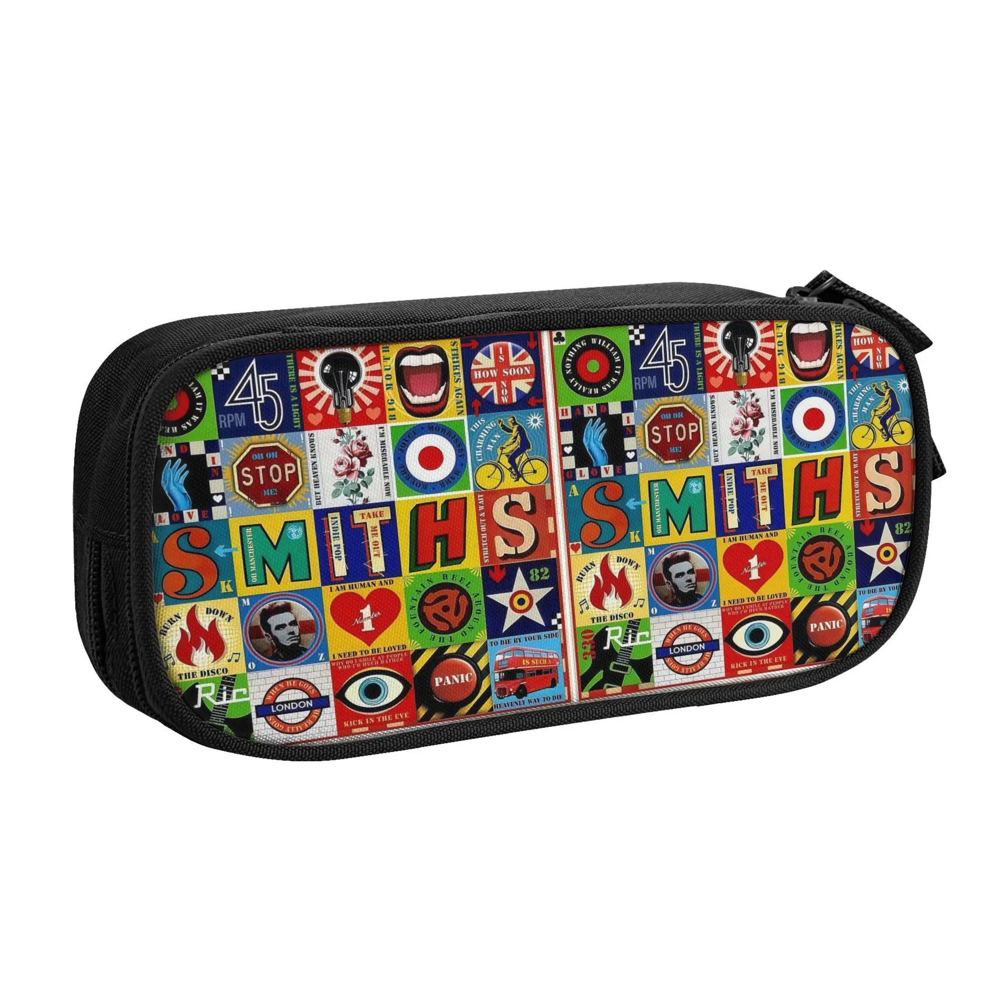 The Smiths English Rock Band  Cute Pencil Cases Girls Boys Large Capacity  Pencil Bag School Supplies