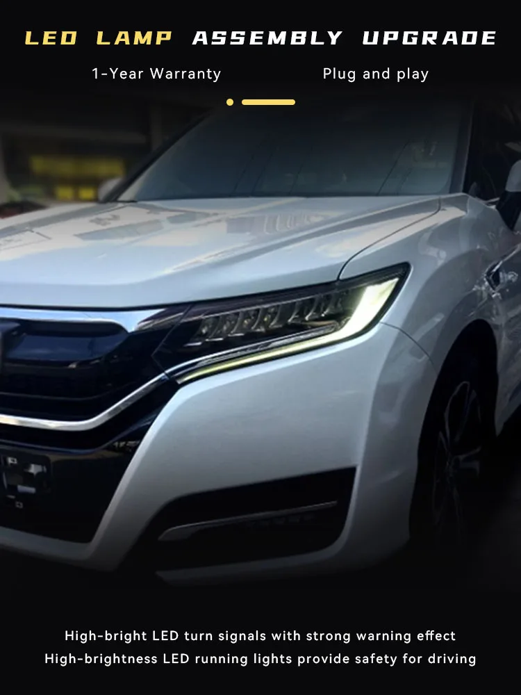 Car Lights For Honda URV 2017 2018 Full LED Headlight Newest Design DRL Projector Lens Signal Lamp Automobile Tool Accessories