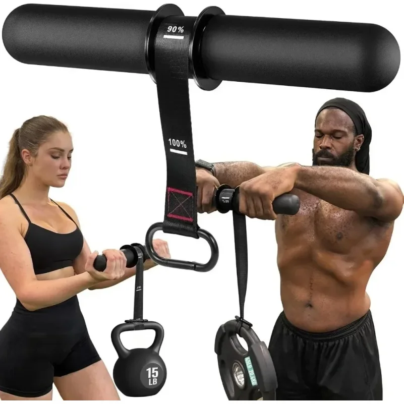 Wrist Roller Forearm - 調整可能な前腕筋力トレーナー、ホームワークアウト用リストローラー、厚みのある滑り止めハンドルベルト、上半身フィットネス機器