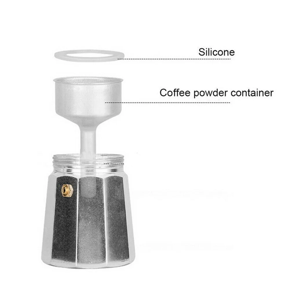Coffee Makers Rubber Ring Moka Silicone Rubber Seal Filter Screen Moka Pot Coffee Makers Special Replacement Gasket Seal