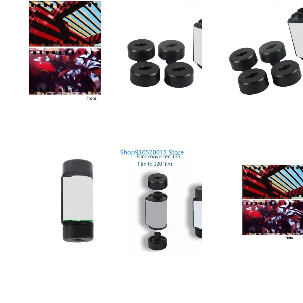 B95C Lightweight Film Converter Device Enabling Use Of 35mm Film In 120 Format Cameras Light Leakage Proof