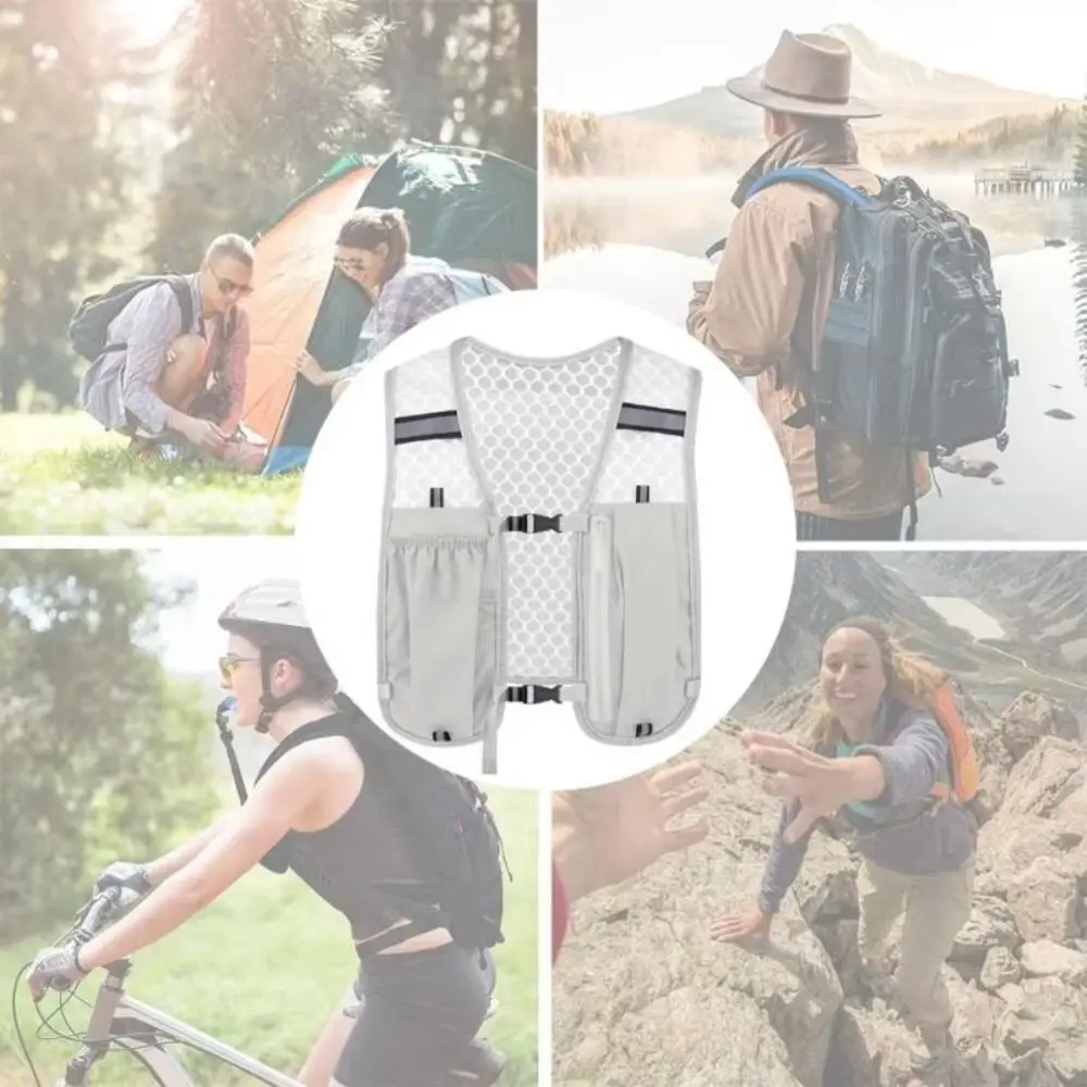Waterproof Reflective Running Vest Pack Breathable Multifunctional Running Hydration Vest Bag Convenient Adjustable