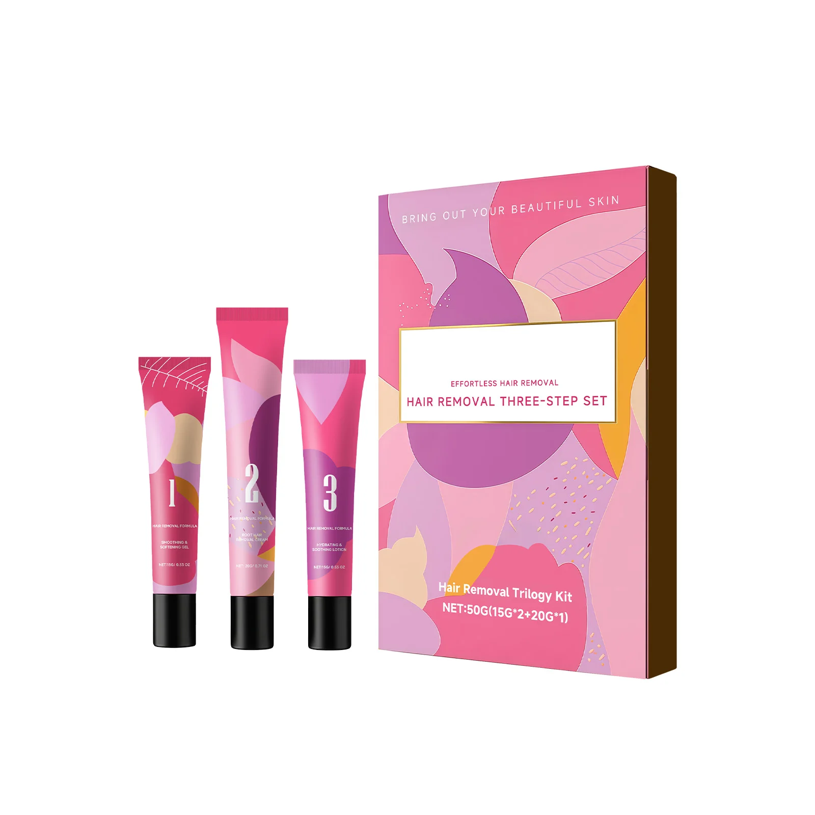 Hair Removal Cream Kit Improving Skin Texture Soothing Sensitive Skin Smoothing Refreshing Nourish Hydrating Painless Depilatory