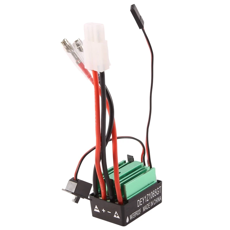 65A ESC pengontrol kecepatan listrik, mobil RC tahan air dengan colokan Tamiya untuk Traxxas Trx4 Axial SCX10 HSP RC4WD HPI
