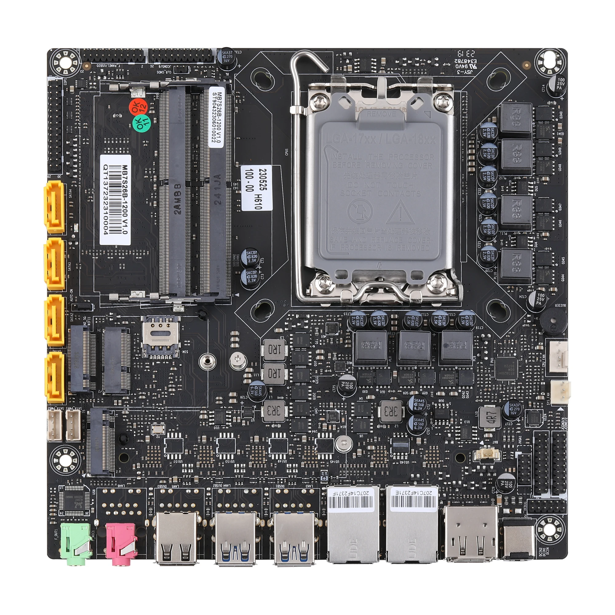 VivaCT6 RS232 16 Core 12th Gen Alder Lake-S LGA/13th Raptor Alder Lake-S Core I3 I5 I7 Processor Motherboard