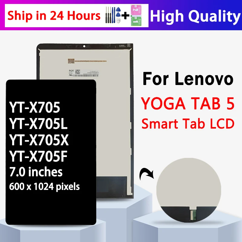 10.1''inch YT-X705 Display For Lenovo Yoga Tab 5 Smart Tab YT-X705L YT-X705X YT-X705F LCD Touch Screen Digitizer Assembly Panel