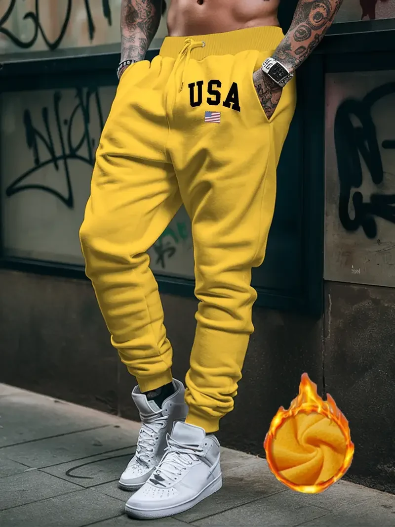 الرجال الموضة لون نقي رياضة ركض نحيل Sweatpants اللياقة البدنية عادية طويلة تجريب رياضية بنطلون S-3XL #4