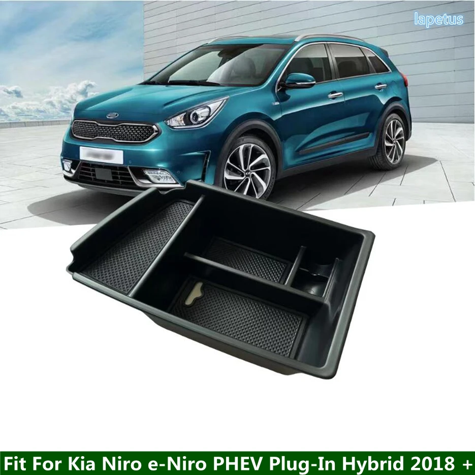 Console centrale in plastica bracciolo scatola di stoccaggio secondario pallet vassoio del telefono copertura per Kia Niro e-Niro PHEV plug-in