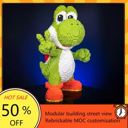 6789PCS MOC Life-Sized Sculpture Series Italian Dinosaur Mega Figure Model Building Blocks Bricks DIY Creative Assembly Toy Gift