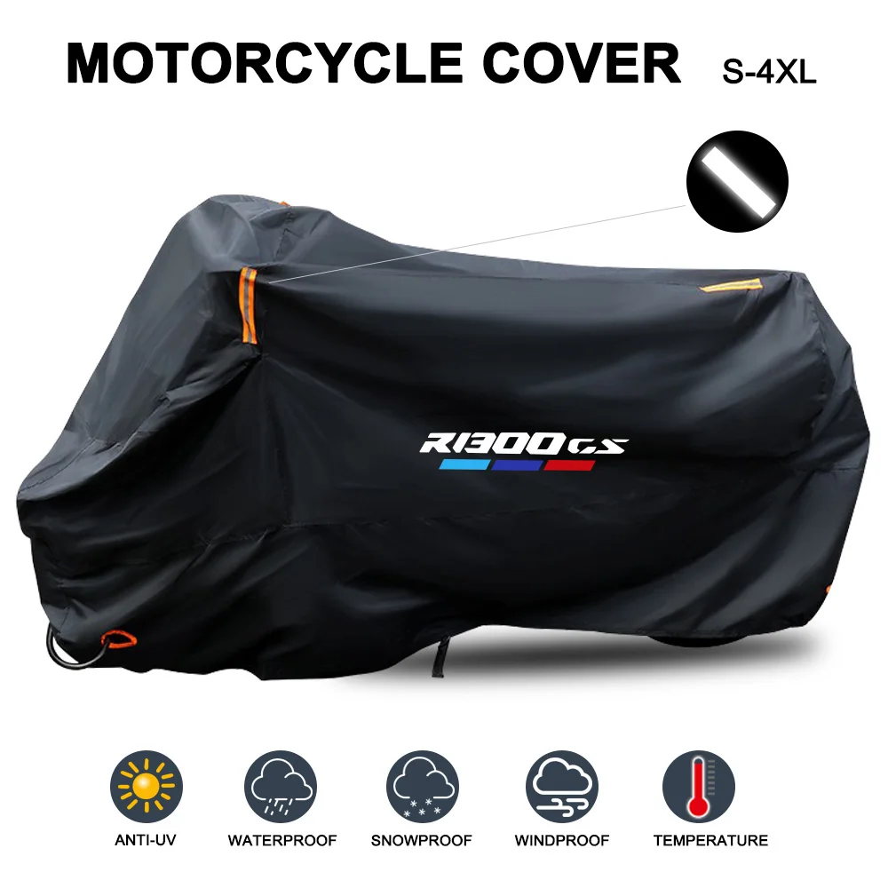 

For R1300GS R1300 GS R 1300GS GS1300 2023 2024 Motorcycle Cover Waterproof Outdoor All Season Dust UV Protective Moto Rain Cover