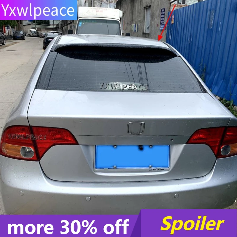 

For Honda Civic Spoiler 2006-2011 High Quality ABS Glossy Black Rear Window Roof Spoiler Wing Body Kit Accessories