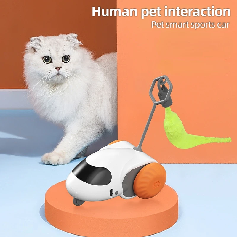 Intelligent Sports Car Remote Control Electric Interactive Cat Toy Entertainment Fun Indoor Cat Accessories Pet Kitten Supplies