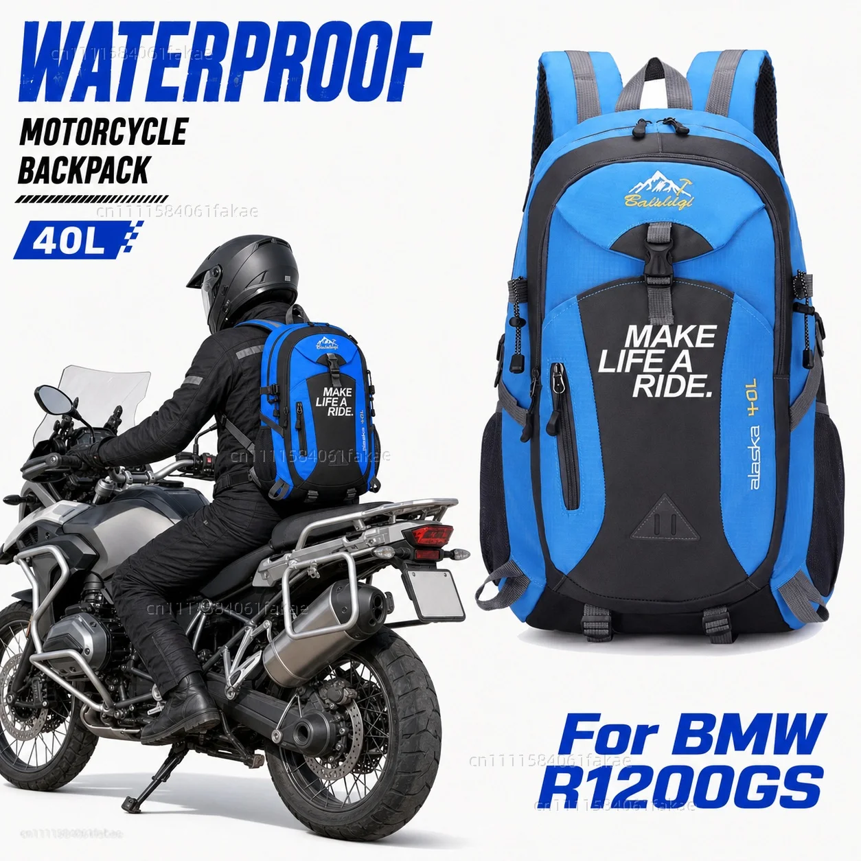 

For BMW R1200GS R1250GS R 1200GS R1250 GS R 1250 LC ADV Motorcycle Backpack 40L Waterproof Travel Backpack Outdoor Hiking