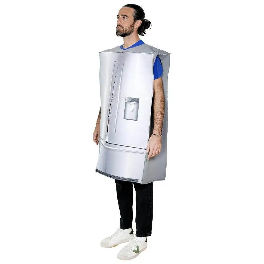 

Creative Smart Fridge Role Performance Costume Halloween Party Bar Wearable Electronic Appliance Lady's Traditional Ethnic St...