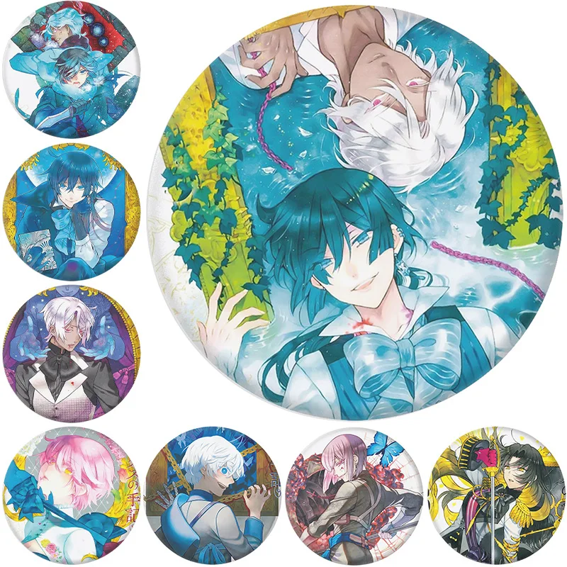The Case Study of Vanitas 58mm iron button badge round icon بروش معدني