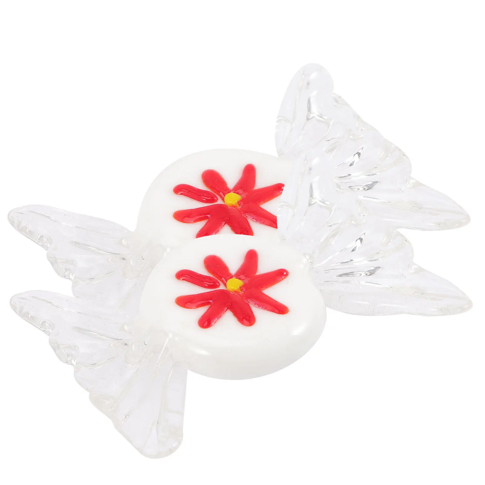 

2Pcs Glass Candy Ornaments Decorative Glass Candy Craft for Home Office Desktop Party Wedding Christmas Festival Decor