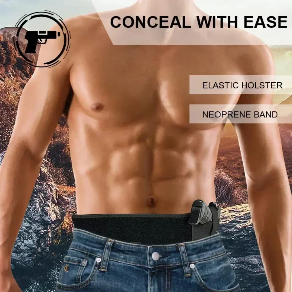 Neue 1PC Outdoor Pistole Holster Holster Multifunktionale Verdeckte Trage Taille Universal Lager Gürtel Pistole für Taktische Ausrüstung – Detail 10