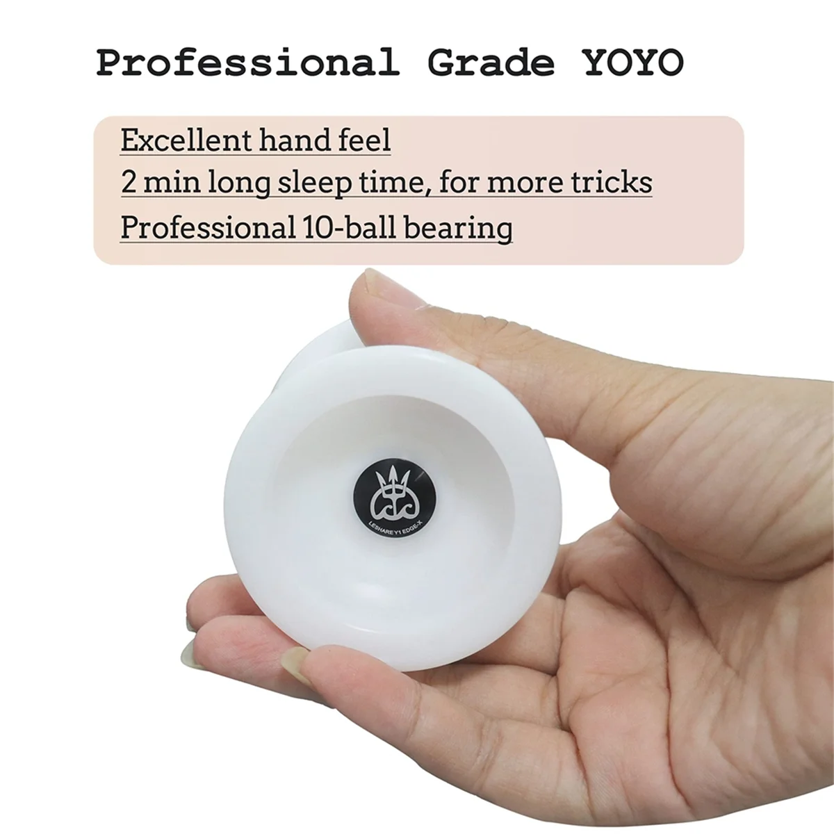 LESHARE Yoyo Magic Yoyo Professional No-Response Spinning Ball with Ball Bearing, White