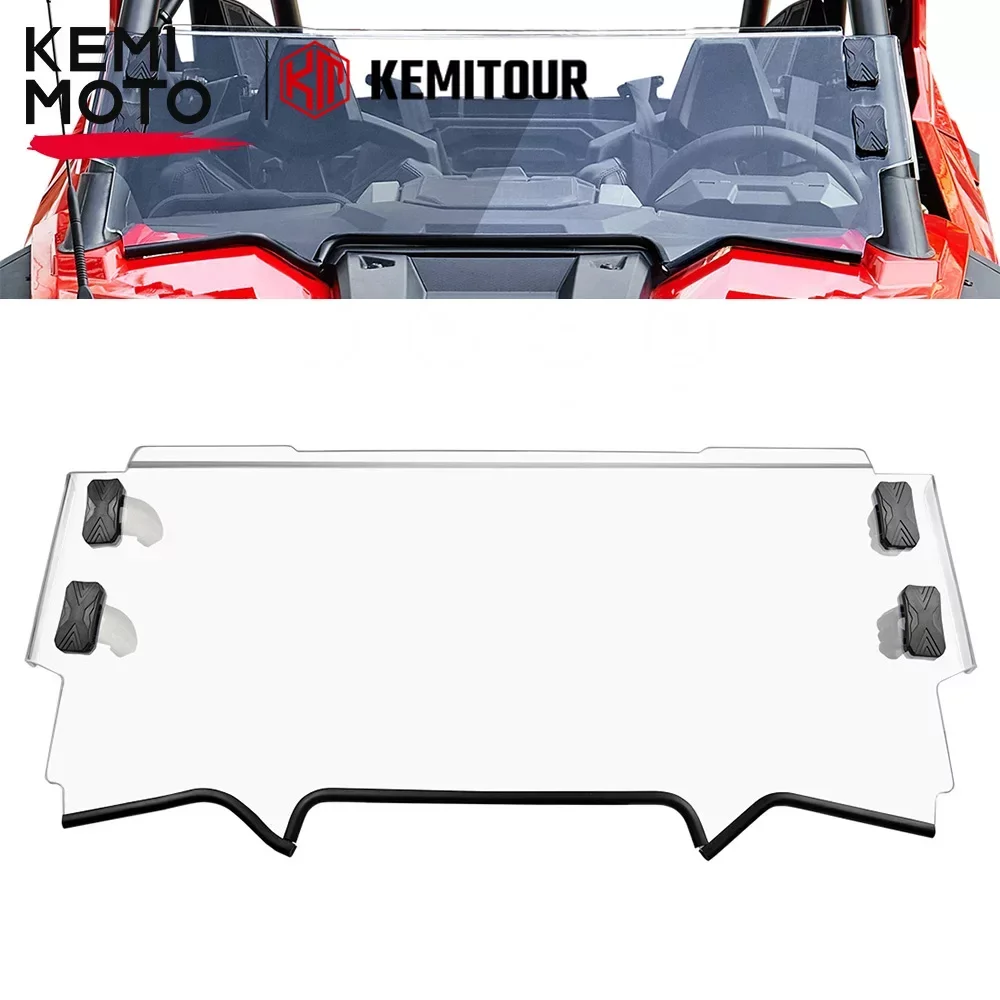 

UTV PC Front Windscreen Clear KEMIMOTO Windshield Compatible with Polaris RZR PRO XP/XP4 PRO R / R 4 Turbo R / R4 2020-2023