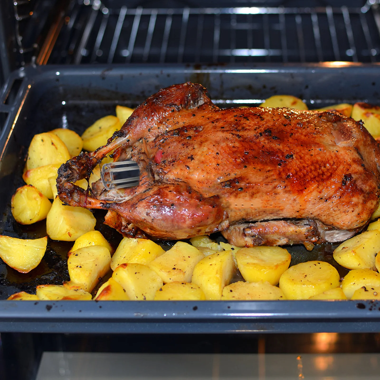 

1pc Stainless Steel Roast Duck Tool Peking Duck Making Utensil Grilling Support Rack Shape Keeping Cooking Accessory Barbecue