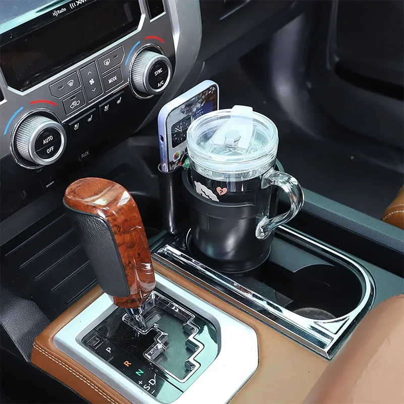 For Toyota Tundra Car Cup Holder Expander 2-in-1 Multi-functional Car Water Cup Holder Mobile Phone Holder