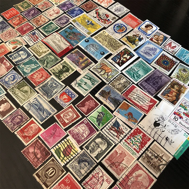طوابع بريد مختلفة من العالم ، مجموعة مختلطة ، تستخدم مع علامة البريد ، مجموعة جيدة #6