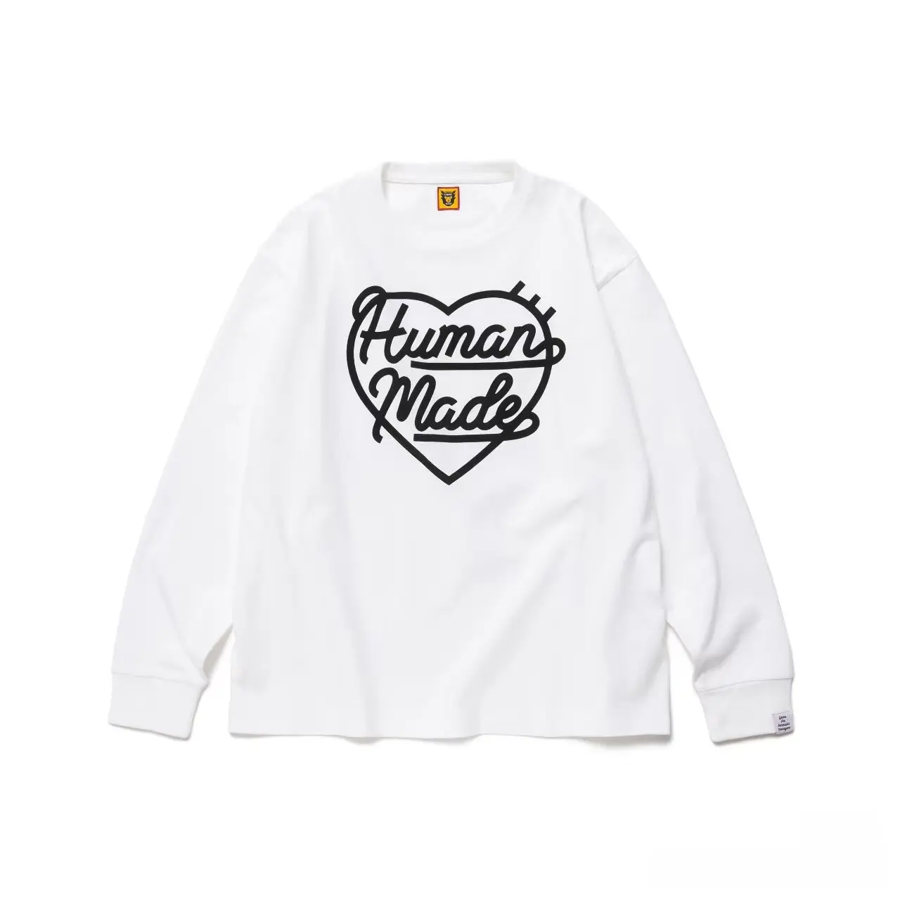 Human Made Heart T Shirt Long Sleeve Loose Unisex Streetwear