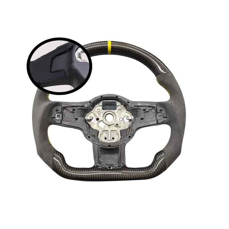 Geschikt voor Volkswagen Golf MK7 MK7.5 GTI R GTD GTE T-ROC Polo GTI Scirocco Aangepaste Koolstofvezel Stuurwiel auto onderdelen