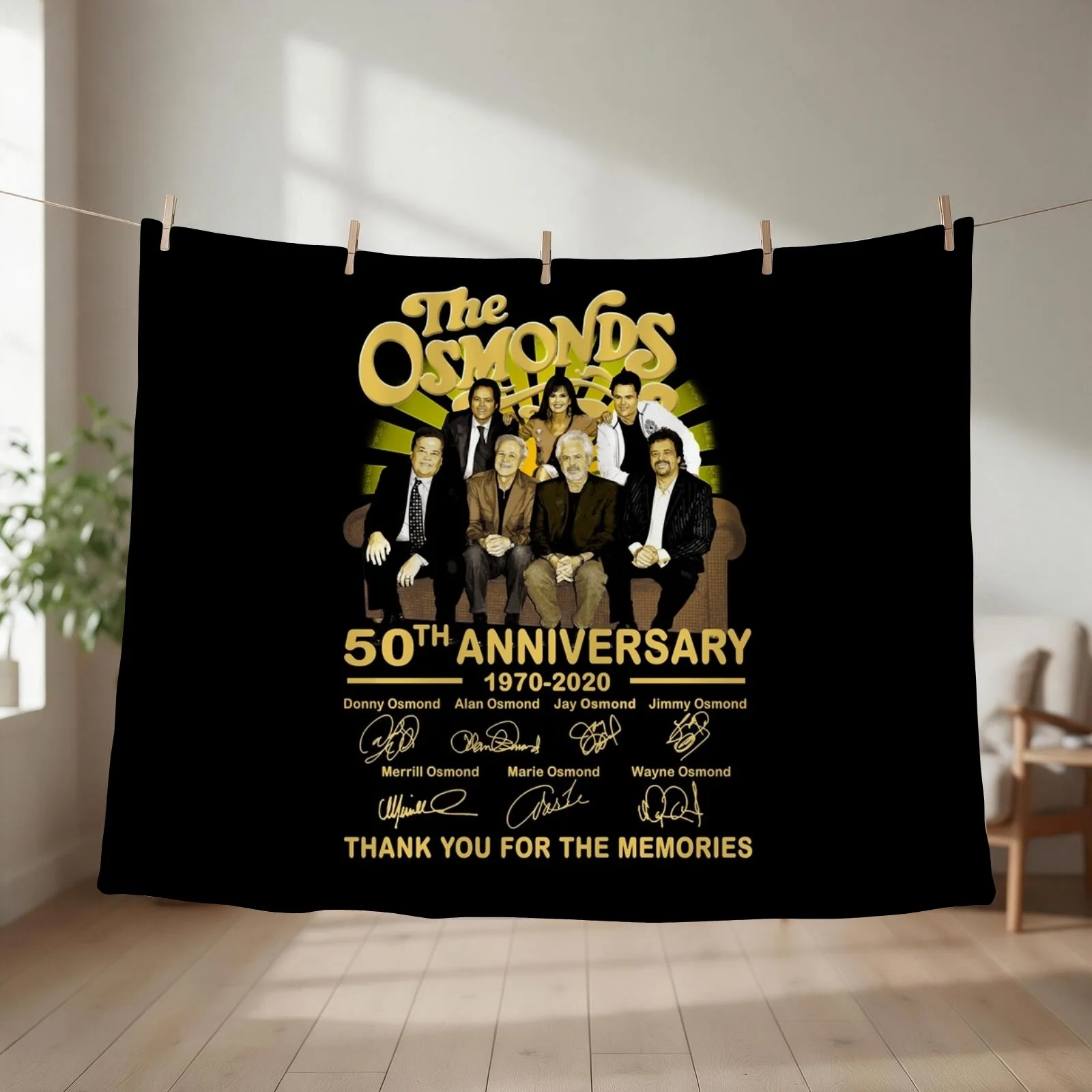 Beautiful Model Funny Donny Osmond Woman Listen This Legend Gift For Awesome For Movie Fans Throw Blanket