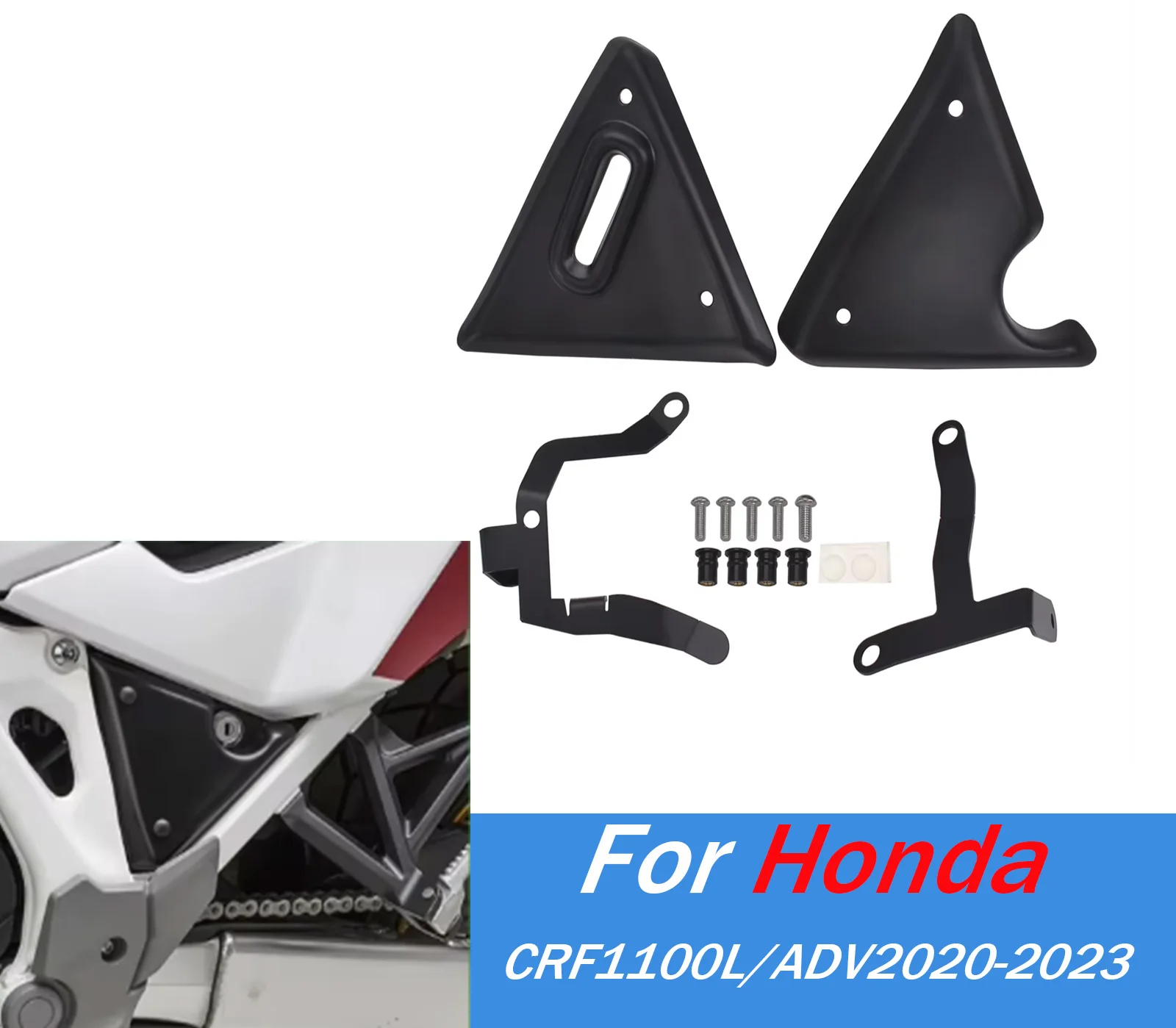 

CRF1100L Side Fill Panel Cover Fairing Protector Set For Honda CRF 1100L Africa Twin Adv 2020-2023 2022 Motorcycle Accessories