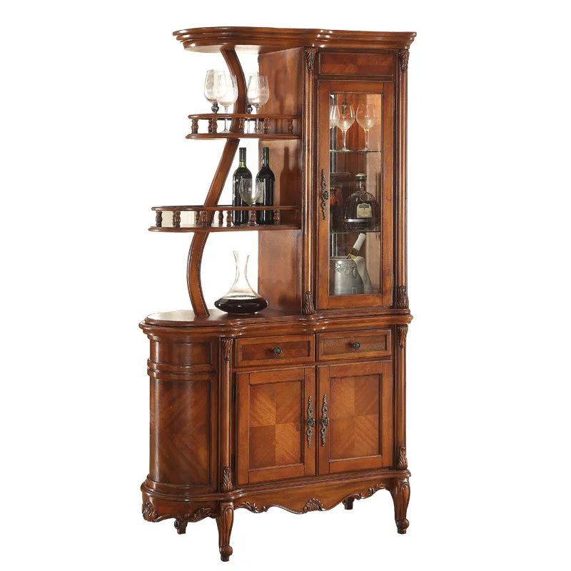 النمط الأمريكي، الخشب الصلب، بهو، خزانة مزخرفة، على الوجهين، متعددة الوظائف، مدخل، قسم #1