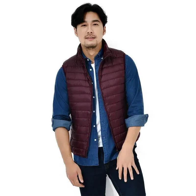 Autumn and Winter Men's Vest Down Jacket Thin Down Jacket Casual Men's Wear