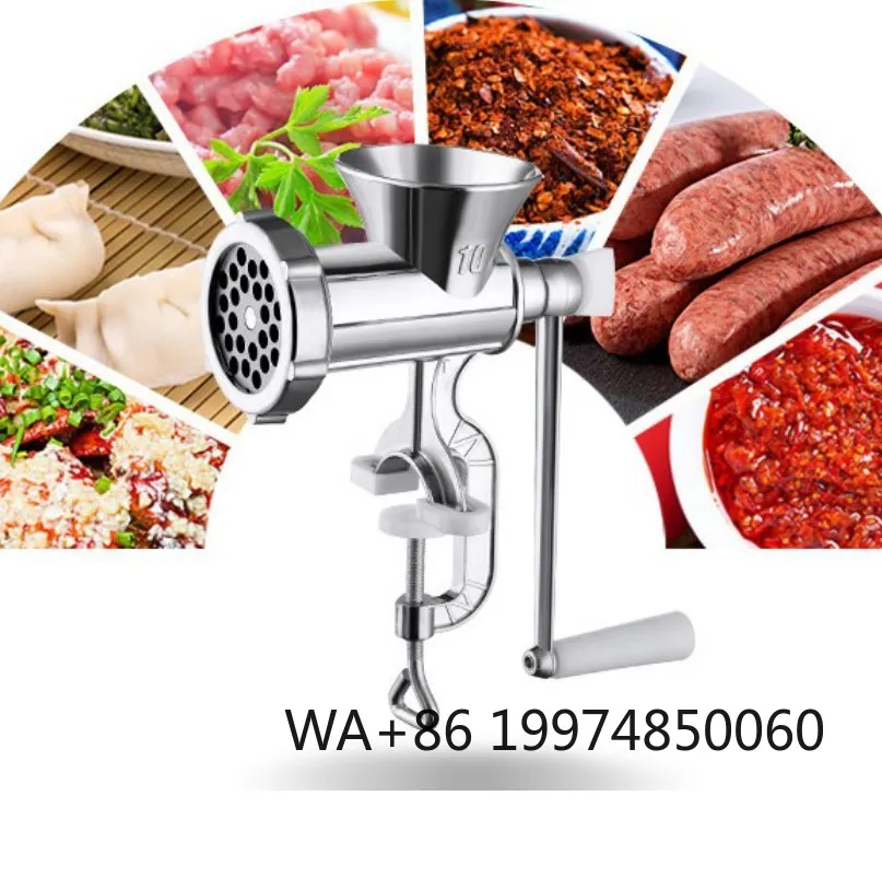 

Manual Meat Grinder Hand-made Sausage Machine Cutting and Chopping Pepper Grinding and Chopping Vegetables