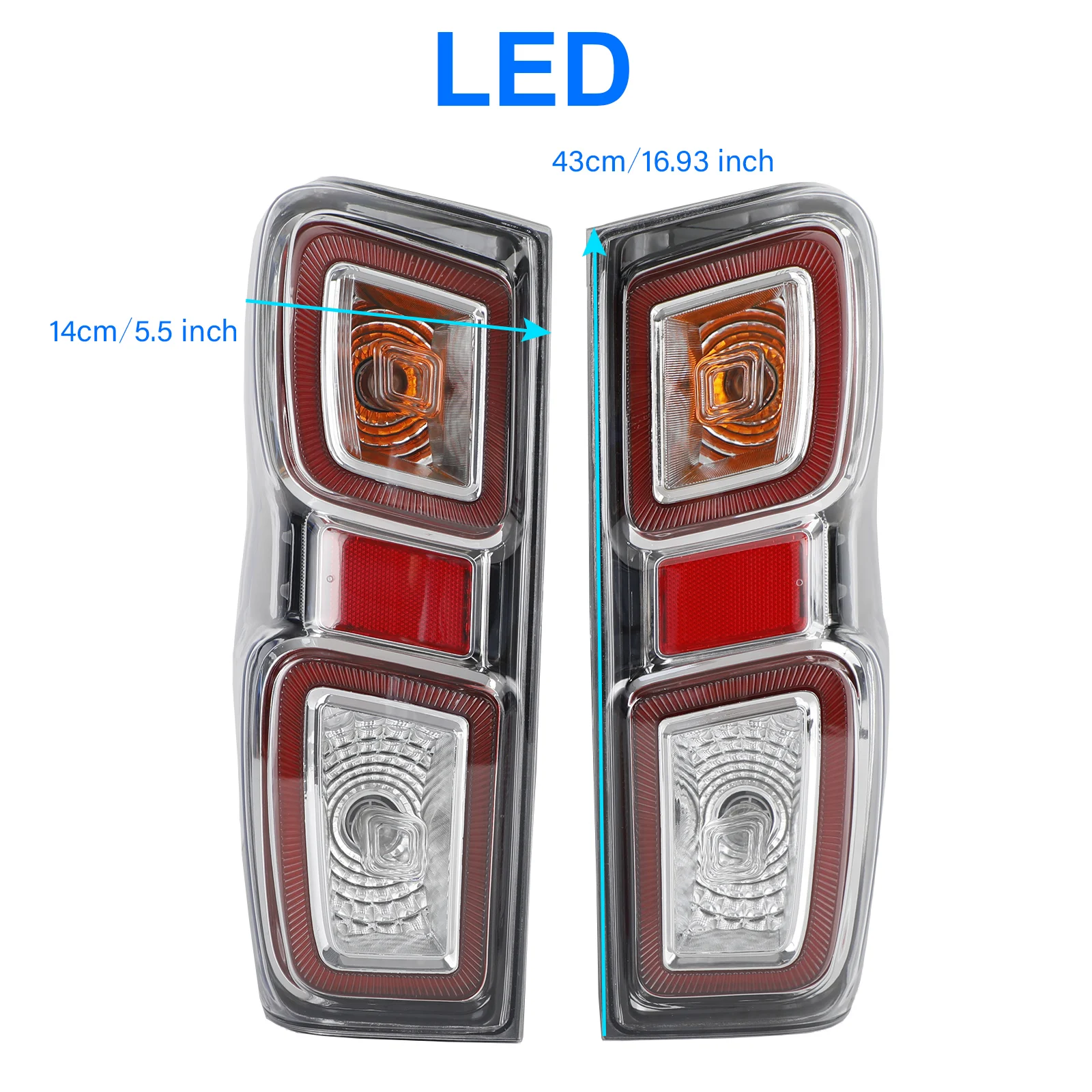 Artudatech L+R Led Tail Light Lamp For Isuzu D-max Pickup 2020-2022 Car Accessories