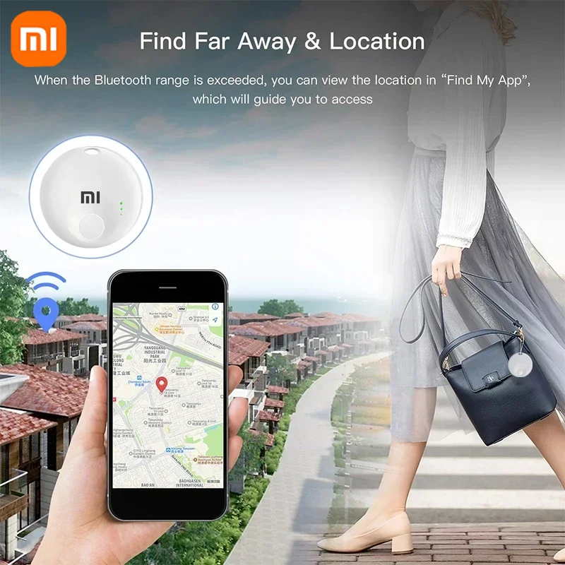 XIAOMI New Mini Smart AirTag Bluetooth Portable GPS Tracker Anti-lost Device for Kid Pet Key Luggage Backpack Tracking Locator