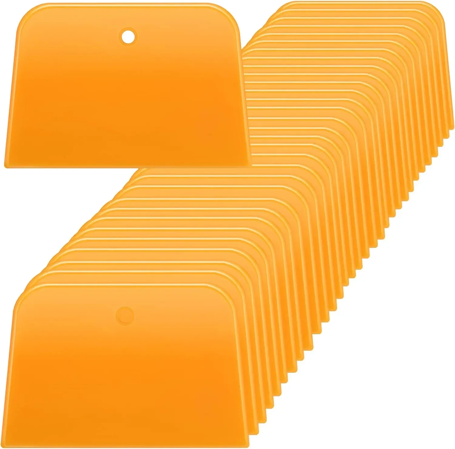 

50 Pcs 4 Inch Body Filler Spreaders Auto Reusable Plastic Paint Scraper for Car Body Automotive Filler, Putty and Paint Tools