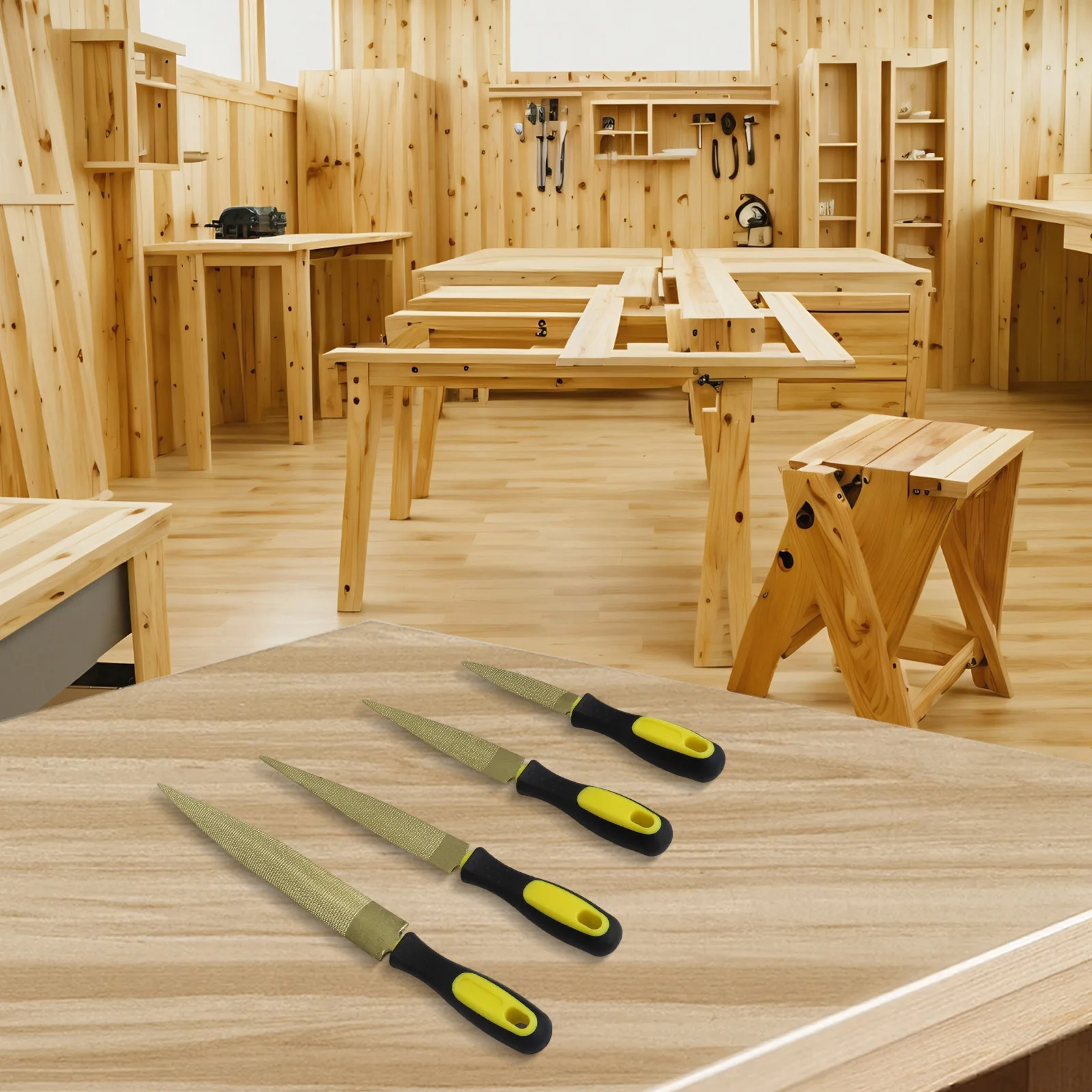 

DIY Woodworking Rasps Kit Half-Round File Woodworking Tools 10 Inch Wood File 6 Inch Wood File 8 Inch Wood File Metal File Rasp