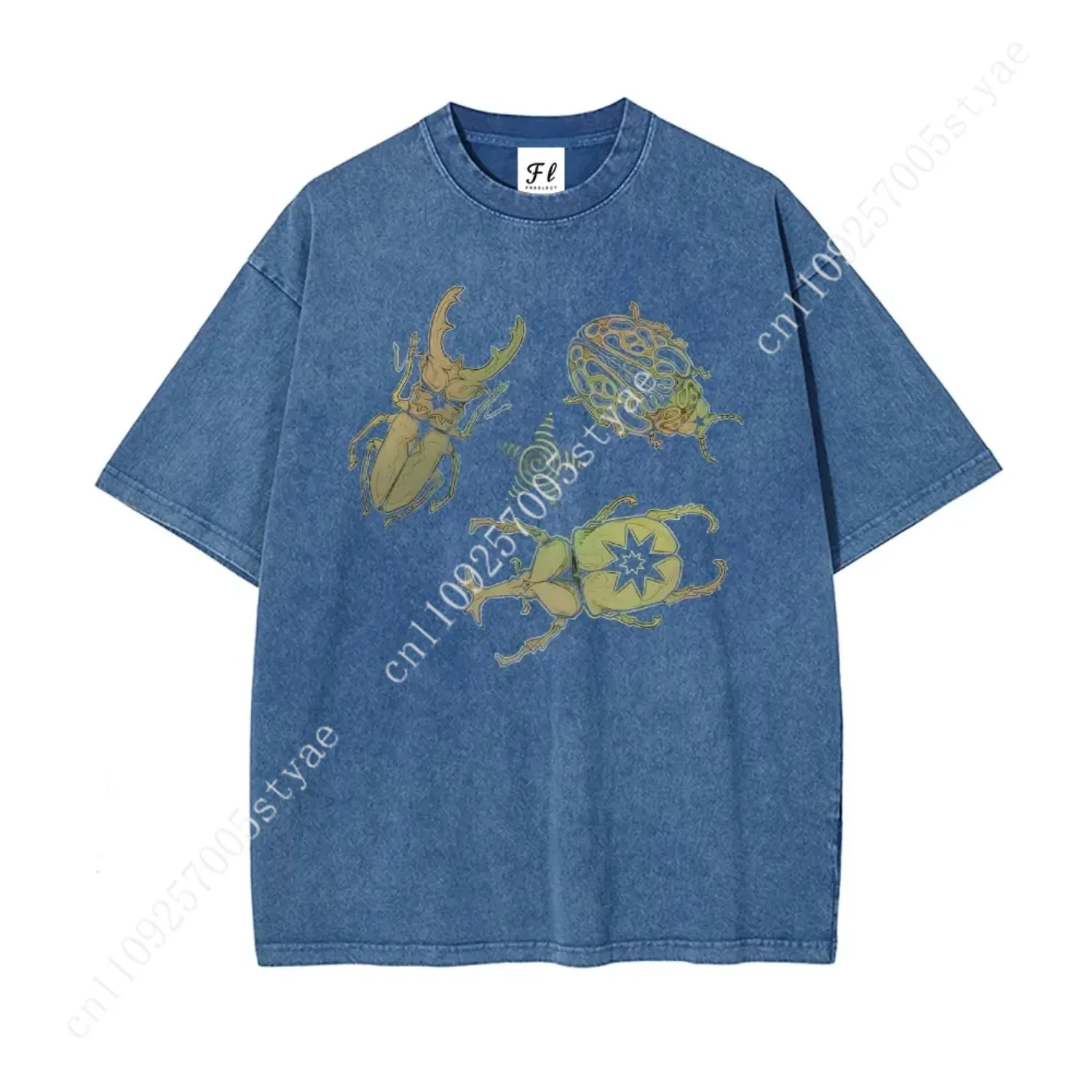 Allomyrina Dichotoma Insect Lover Shirt  S~5XL Oversize Unisex Washed T-Shirt for Women and Men's Unisex Fit Batik Cotton Oversi view 4