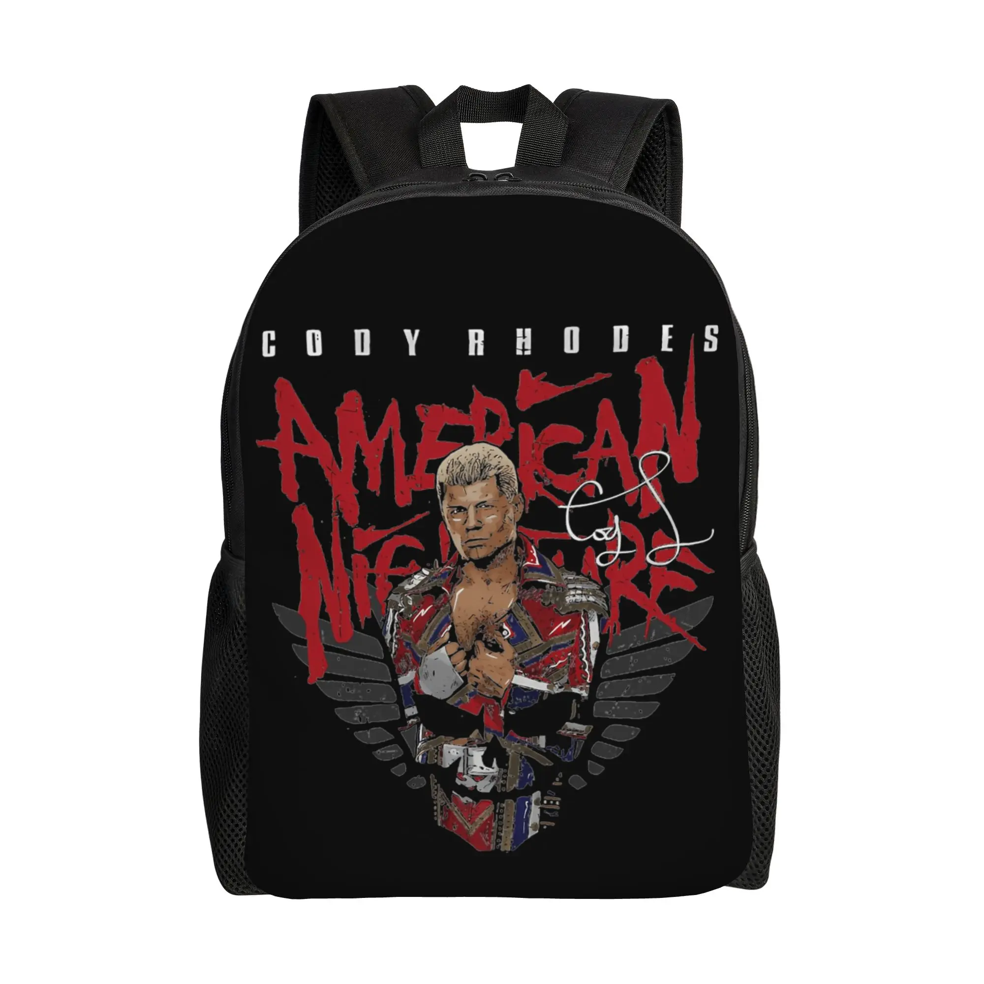

Рюкзак Cody Rhodes Skull для мужчин и женщин, повседневный, студенческий, для походов, путешествий, для ноутбука, холщовый, спортивный