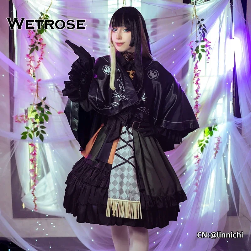 【Wetrosse】متوفر في المخزون J Kufuutei Raden أزياء تنكرية JFT Holo Vtuber Hololive Dev Is ReGLOSS Shunkan Heartbeat مجموعة شعر مستعار للهالوين