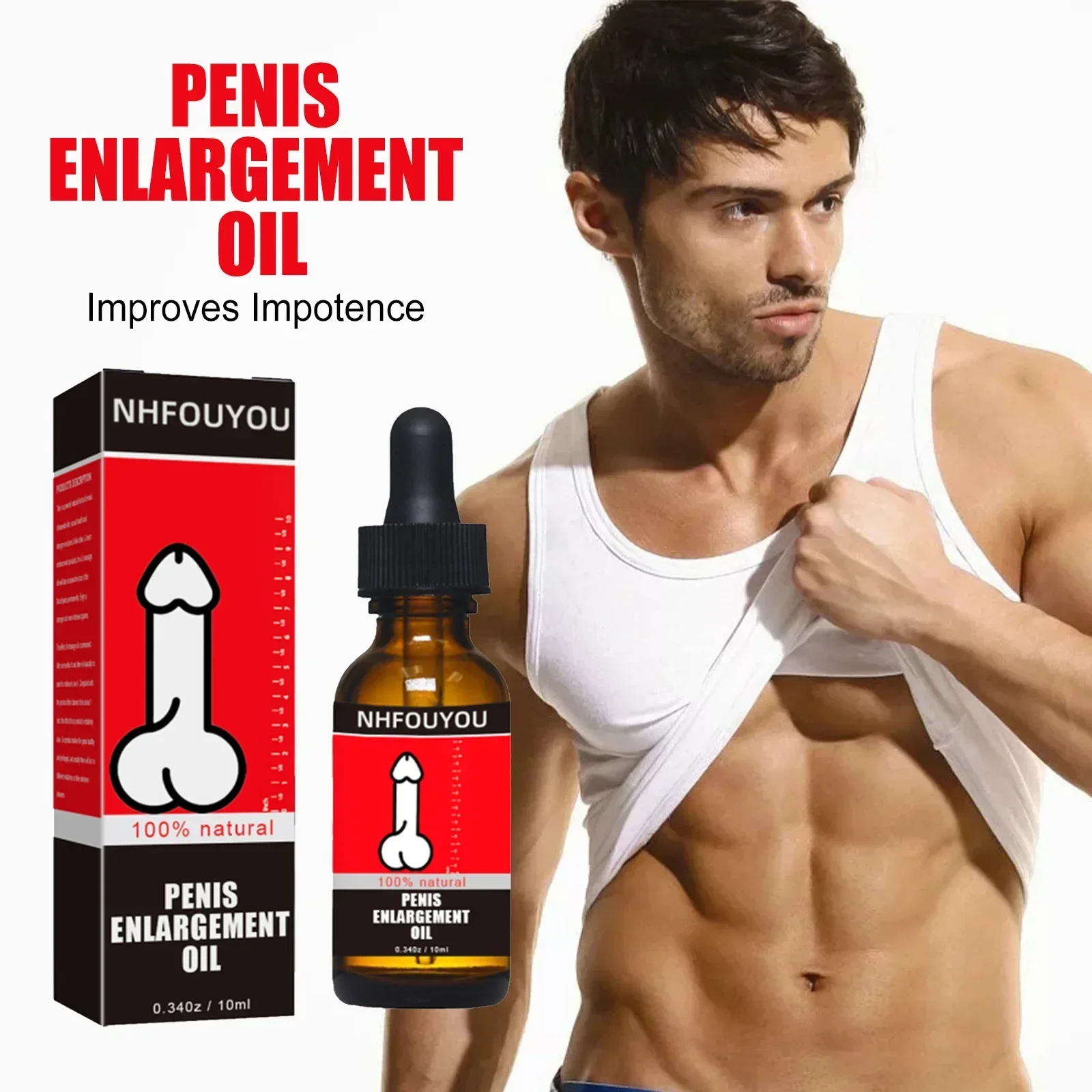 Penis Thickening Growth Man Biggest Enlargement Liquid Cock Erection Enhance Health Care Enlarge Massage Enlargement Oil 10ml