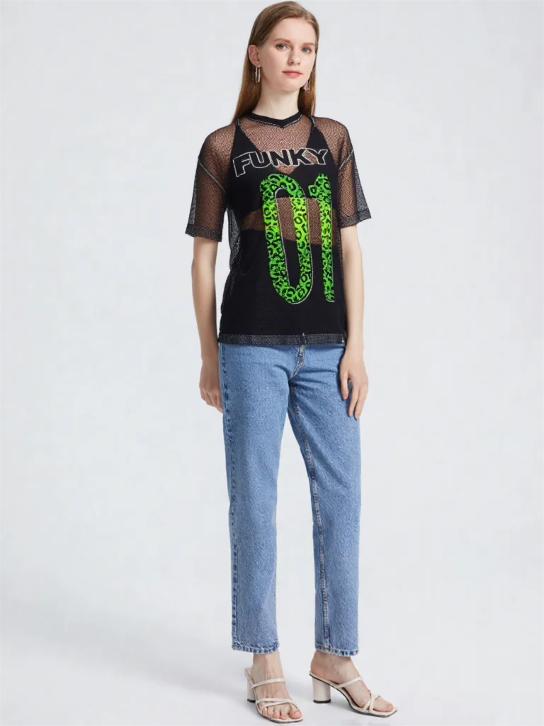 New Arrival Women T Shirts Top Tee Short Sleeve Men Running Net Mesh Top Clothes 0978