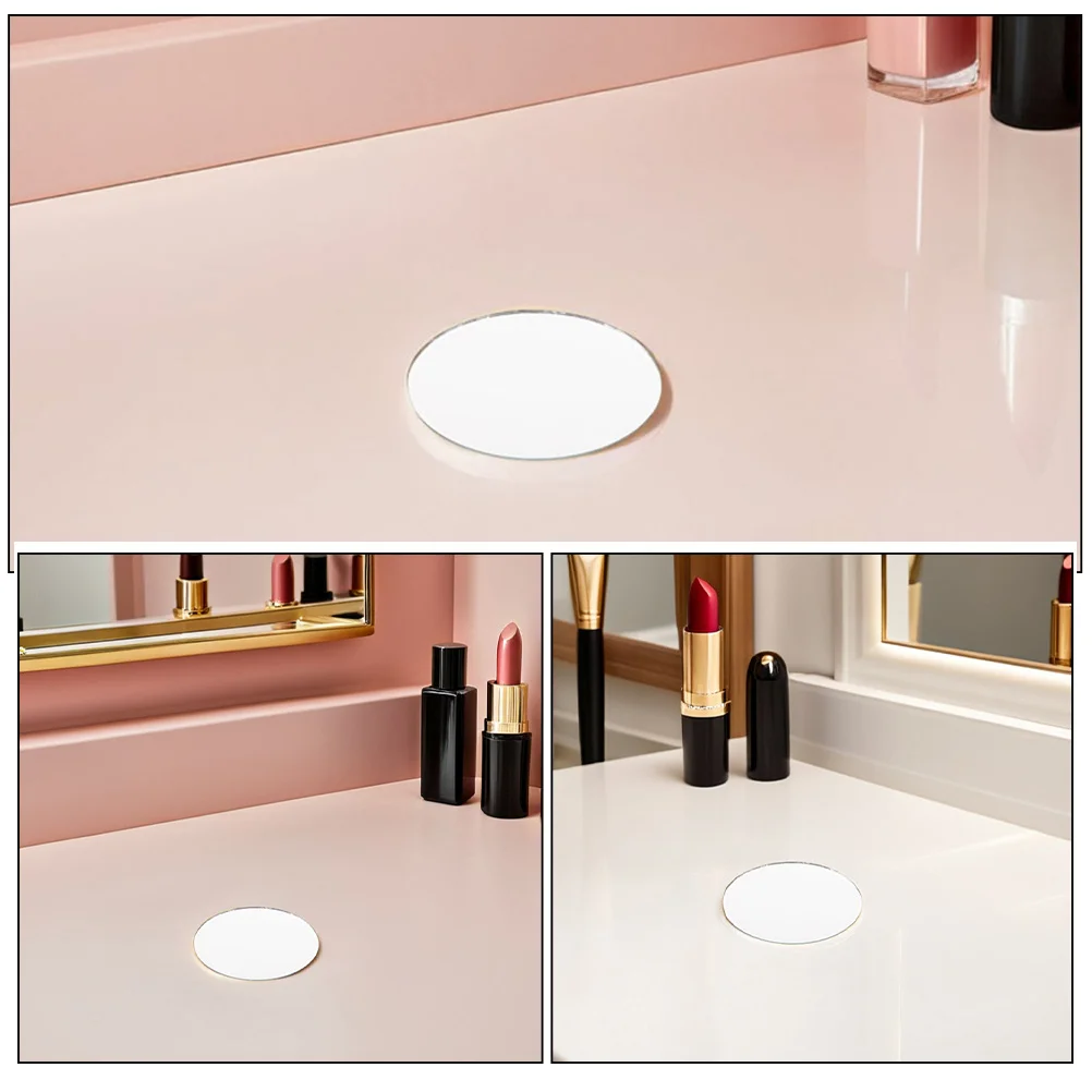 30Pcs Oval Mirror Pieces Small Glass Craft Mirrors for DIY Makeup Resin Art Compact Portable Mirrors Oval Mirror Small