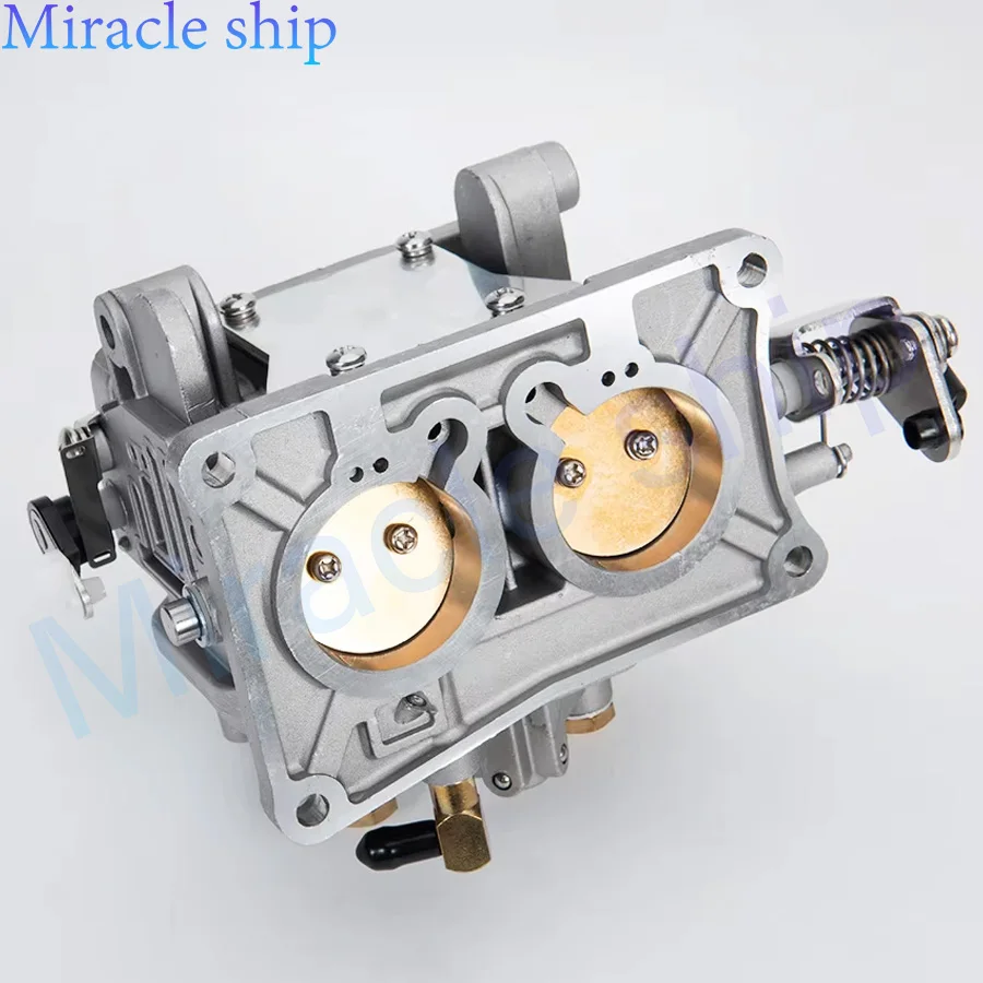 6F5-14301-00 Or 6F6-14301-00-00 Carburetor Assy For Yamaha Outboard Motor 40HP J - 2 Stroke Boat Engine Aftermarket Parts