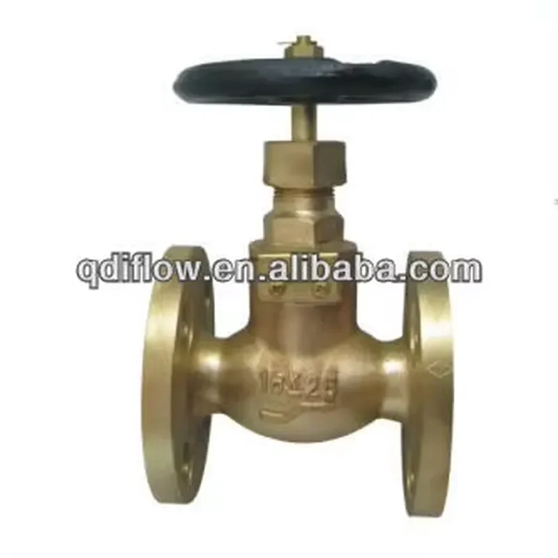 Bronze Globe Valve 5K 10K Pressure Rating Industrial Pipeline Control Component Durable Brass Body Manual Operation Water Gas