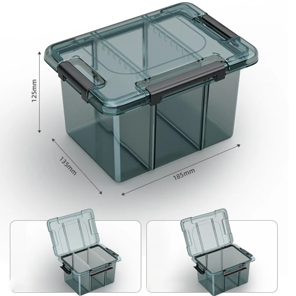 

Thickened Plastic Tool Parts Box Removable Grid Transparent Tool Classification Case Drill Bit Accessories Multifunction