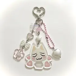 Handmade cute toro y2k beaded keychain