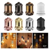 Aluminum E27 Ceiling Lamp Holder Vintage Bronze Industrial Decorative DIY Pendant Antique Hang LED Lamp Holder Light Socket