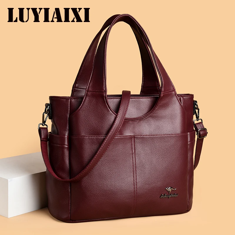 

Fashion Luxury Handbags Women Bags Large Capacity Designer Commuter Ladies Shoulder Messenger Bag Soft Leather Female Totes Sac
