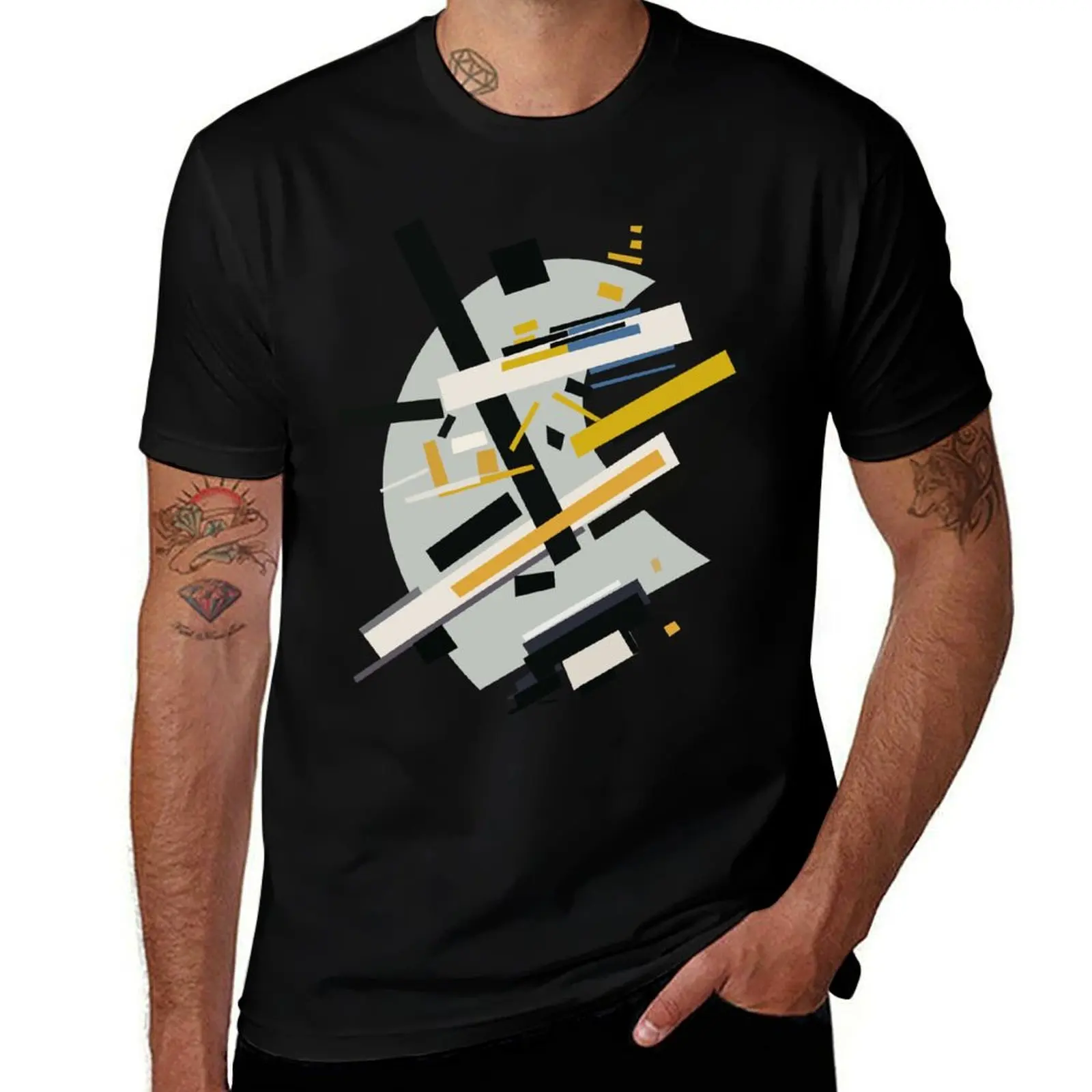 SUPREmATISM #4 T-Shirt Non-Shrink Basic Cotton T-Shirt
